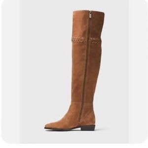 Michael Kors Caramel Malin Grommet boots
